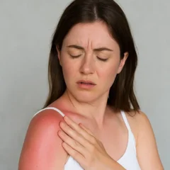 Evitar descamação após queimadura solar leve