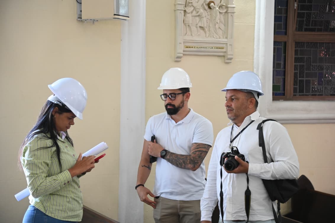 IPAC e Conder vistoriam obras de restauração do Santuário Senhor dos Passos, em Feira de Santana