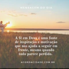 Mensagem de bom dia - Mensagem do dia