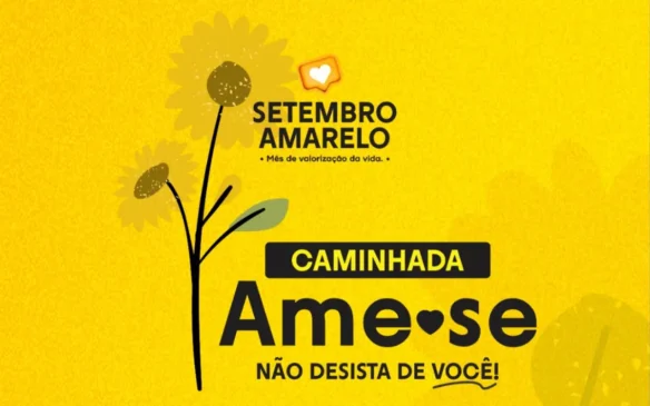 Caminhada Ame-se reforça valorização da vida em Feira de Santana no Setembro Amarelo