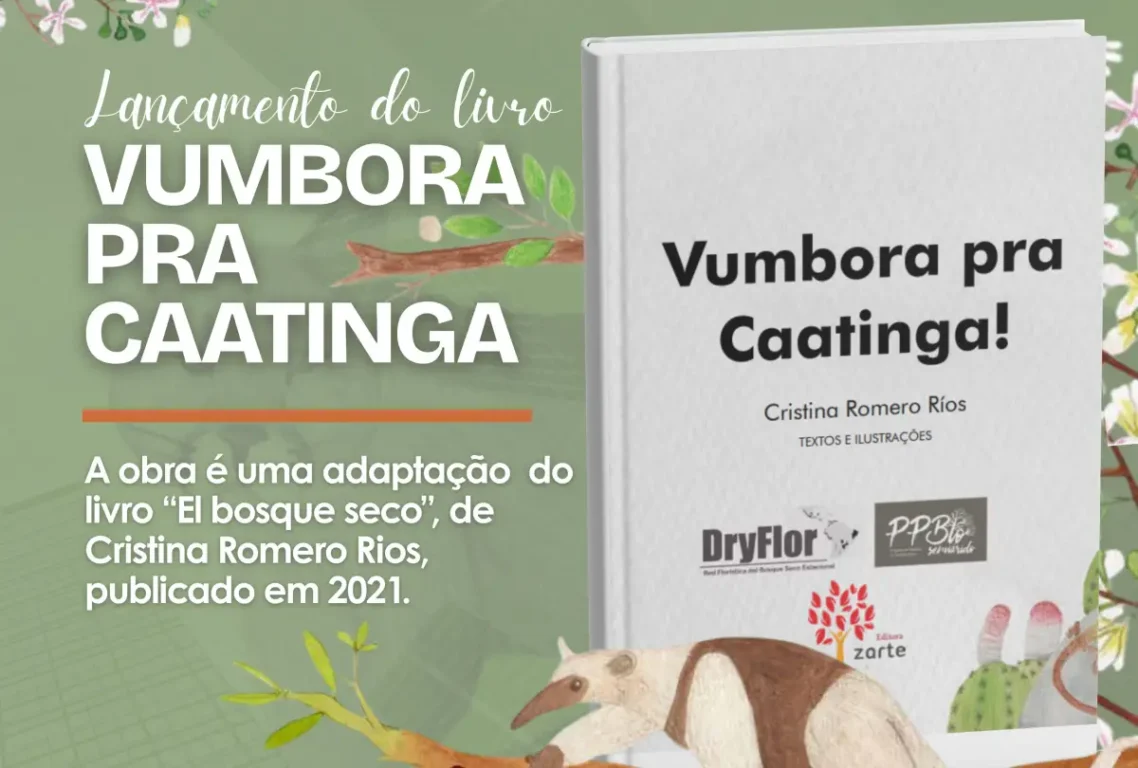 Livro infantil que traz a importância da preservação da Caatinga é lançado na Flifs