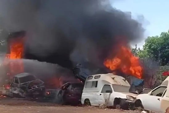 Incêndio em Estacionamento