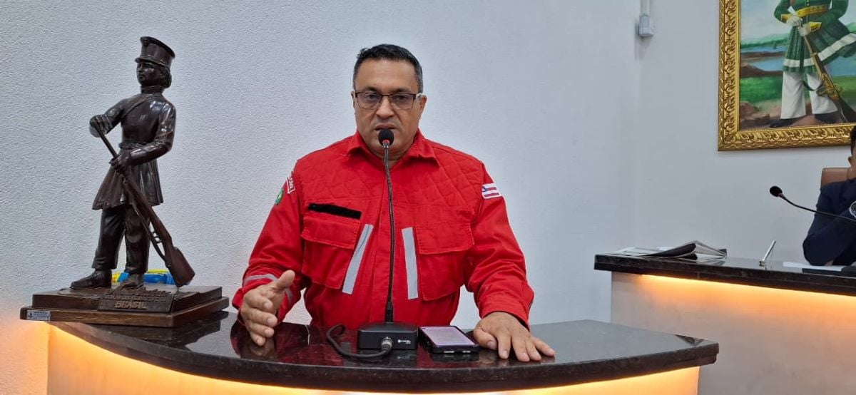 Jota Lobo, presidente da associação de Bombeiros Civis de Feira de Santana