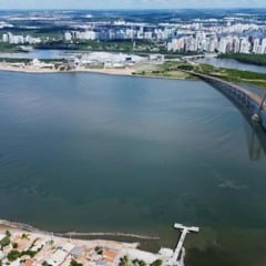 Ponte entre Aracaju e Barra dos Coqueiros