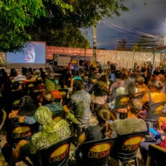 Distrito da Matinha recebe sessões de cinema movidas a energia solar com entrada gratuita