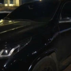 Carro blindado que pode ter sido usado pelo deputado Binho Galinha