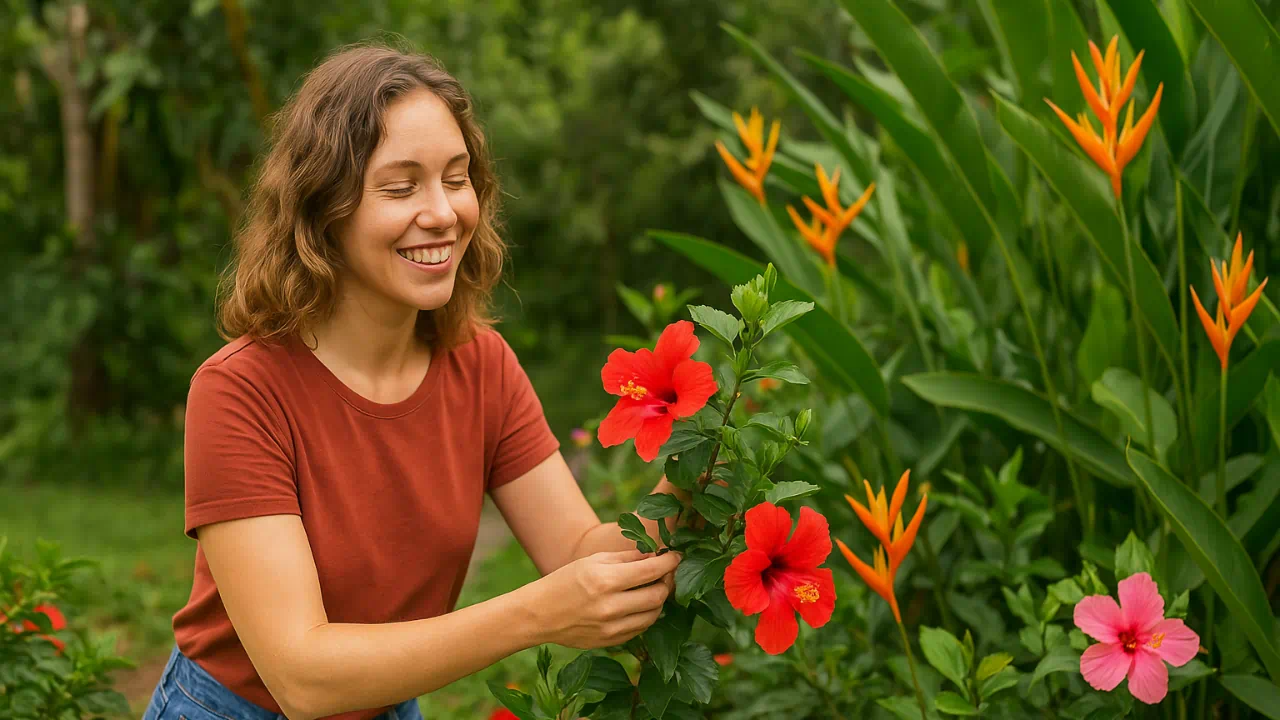 Essa flor tropical cresce rápido e transforma qualquer quintal em um paraíso