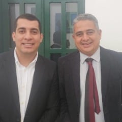 vereador Jurandy Carvalho ao lado de Albino Brandão