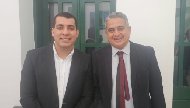 vereador Jurandy Carvalho ao lado de Albino Brandão