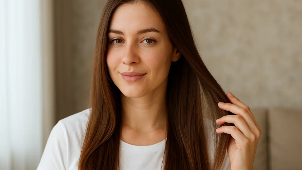 Máscara de maisena o segredo das lisas naturais para cabelo alinhado o dia inteiro
