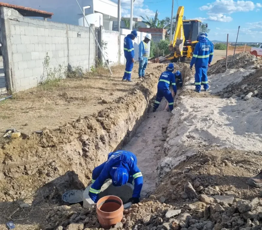 Obra Esgotamento Sanitário_Riachão do Jacuipe_outubro 2025