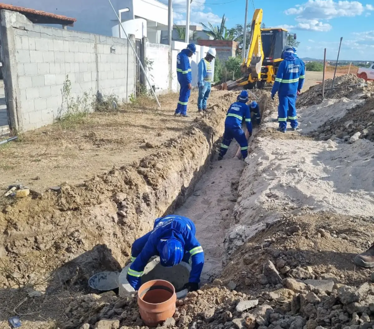 Obra Esgotamento Sanitário_Riachão do Jacuipe_outubro 2025