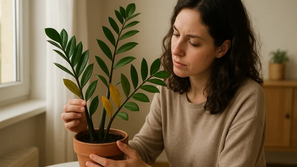Zamioculca com folhas amarelas? Entenda o erro de iluminação mais comum Zamioculca com folhas amarelas? Entenda o erro de iluminação mais comum