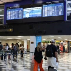 aeroporto, avião, viagem