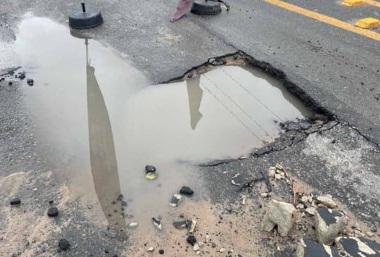 Buraco se abre na Avenida Artemia Pires e preocupa motoristas Buraco se abre na Avenida Artemia Pires e preocupa motoristas