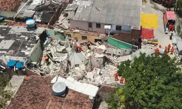 Desabamento em Pernambuco deixa dois mortos e feridos