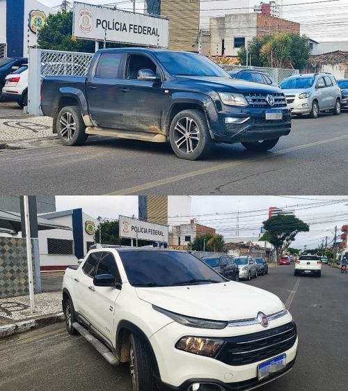 veículos apreendidos pela PF na operação estado anômico