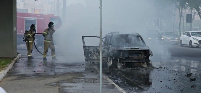 Incêndio na Avenida Getúlio Vargas