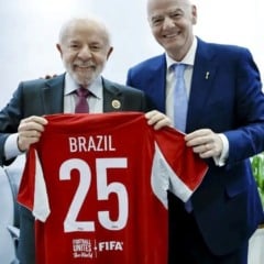 Lula e presidente da Fifa