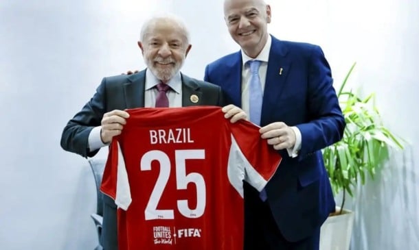 Lula e presidente da Fifa Lula e presidente da Fifa