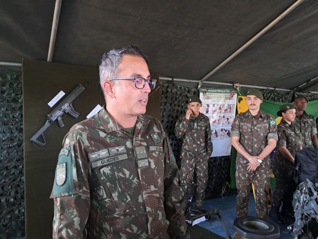atividade do evento conheça seu Exército Brasileiro em Feira de Santana