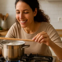 Aprenda o truque da colher de pau para evitar que a água da panela transborde