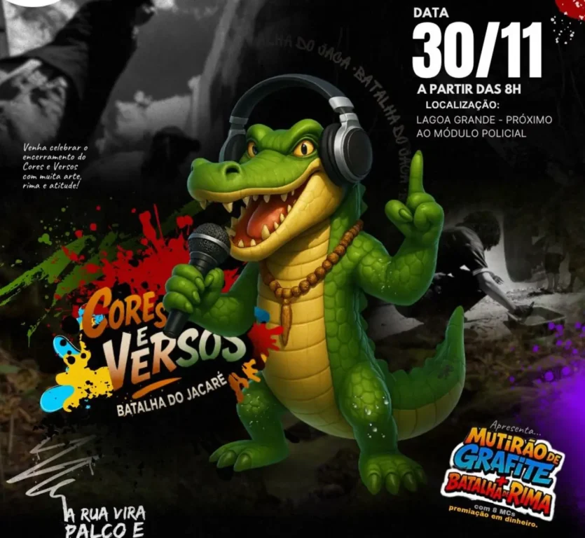 Projeto Cores e Versos leva grafite, poesia e batalhas de rima às ruas de Feira de Santana