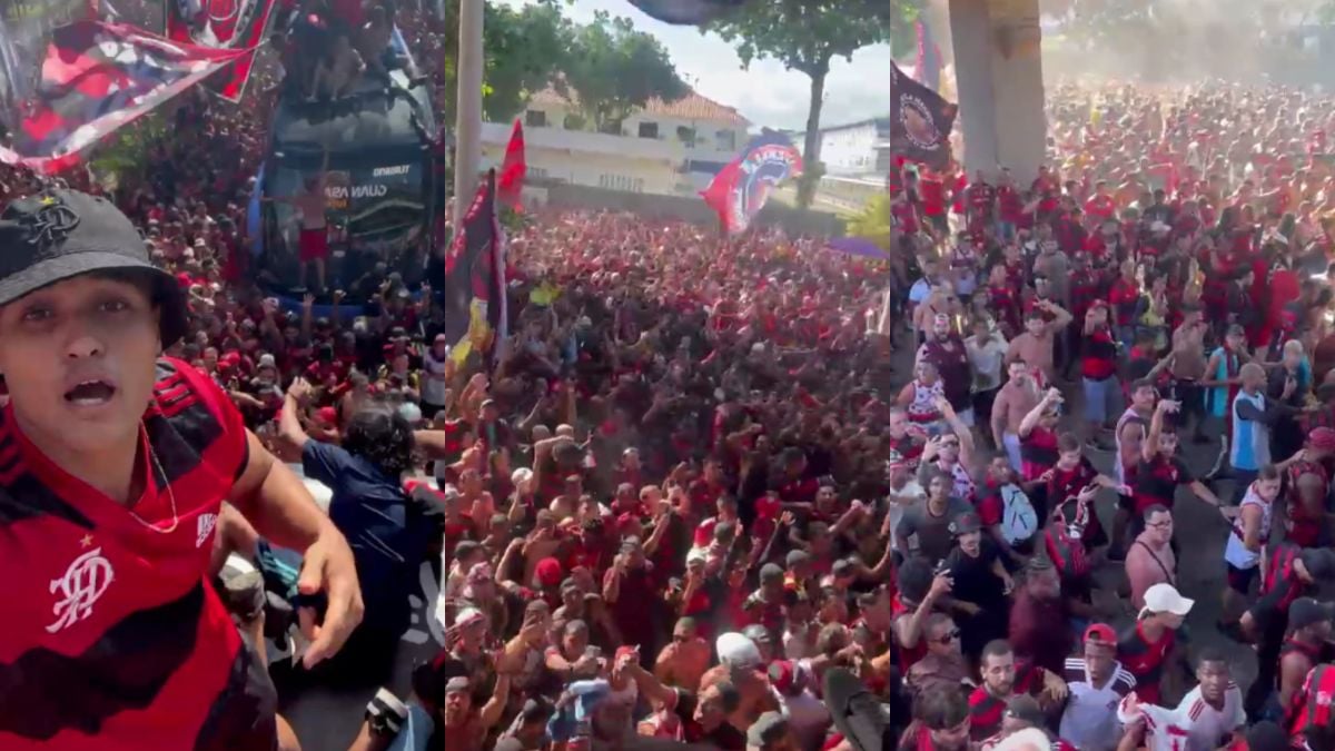 Daniel Oliveira torcedor do flamengo entrou no ônibus