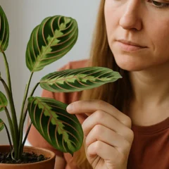 Descobri o erro que estava impedindo minha maranta-riscada de crescer