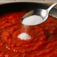 Descubra como 1 colher de açúcar pode salvar molho de tomate ácido demais