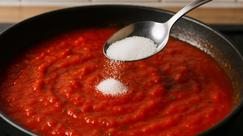 Descubra como 1 colher de açúcar pode salvar molho de tomate ácido demais Descubra como 1 colher de açúcar pode salvar molho de tomate ácido demais