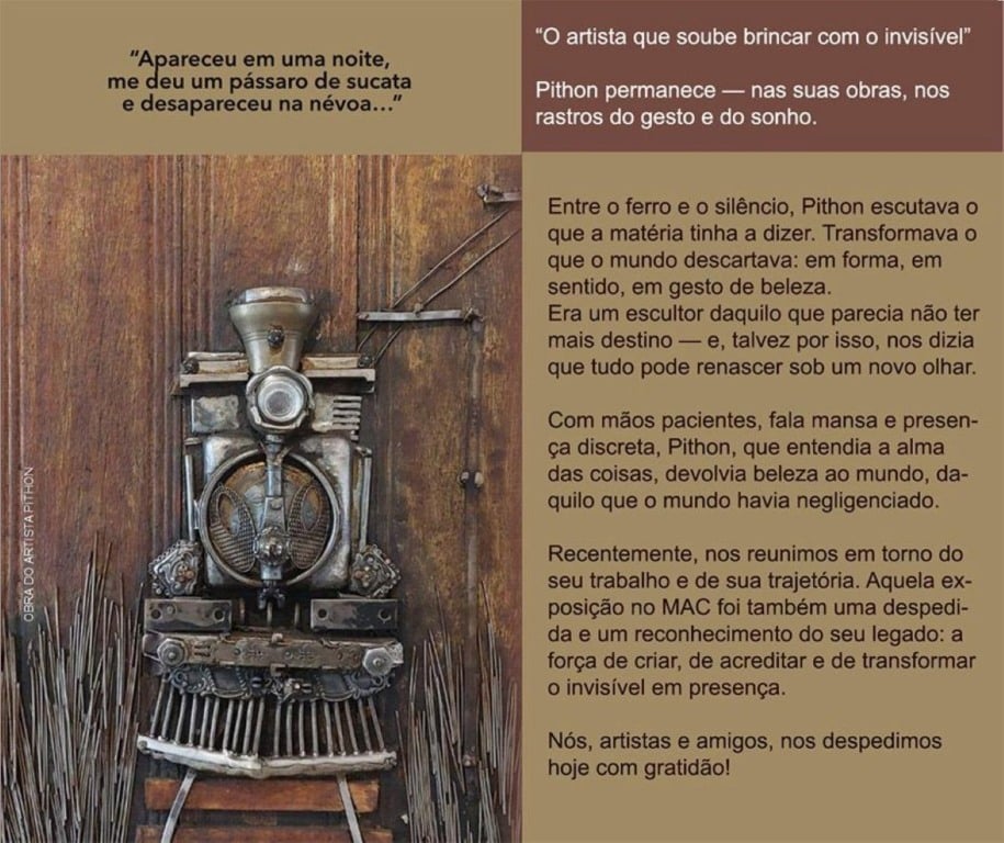 Falecimento de Antônio Pithon