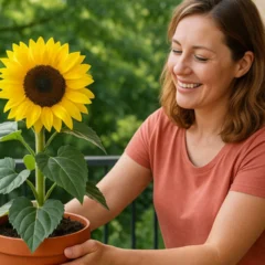 Girassol em vaso o segredo para ter flores com até 25 cm de diâmetro