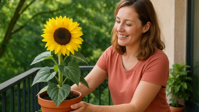 Girassol em vaso o segredo para ter flores com até 25 cm de diâmetro