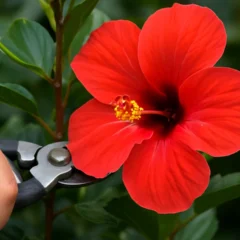 Hibisco 3 podas por ano são suficientes para ativar a floração intensa