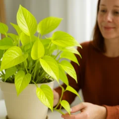 Jiboia Neon: 3 jeitos de realçar o brilho das folhas com luz indireta