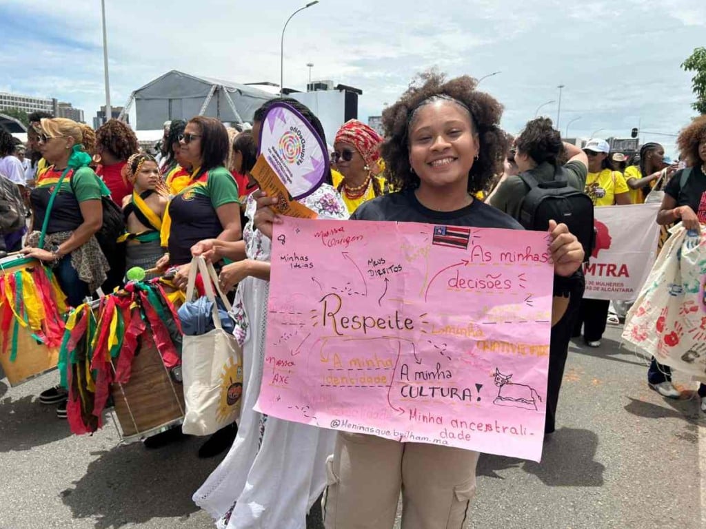 Mulheres negras da Bahia marcham por reparação e bem viver em Brasília