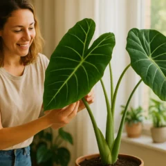 Orelha-de-elefante o segredo para cultivar essa gigante em vasos dentro de casa