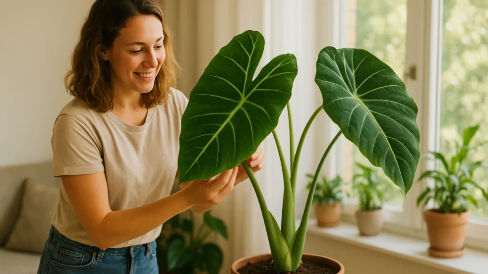 Orelha-de-elefante o segredo para cultivar essa gigante em vasos dentro de casa Orelha-de-elefante o segredo para cultivar essa gigante em vasos dentro de casa