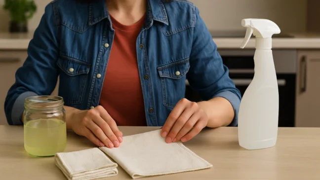 Saiba como fazer pano de limpeza reutilizável com poder desinfetante
