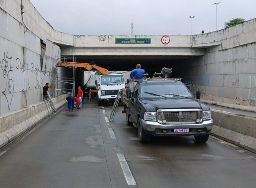 Prefeitura conclui reparos no túnel da Avenida Maria Quitéria