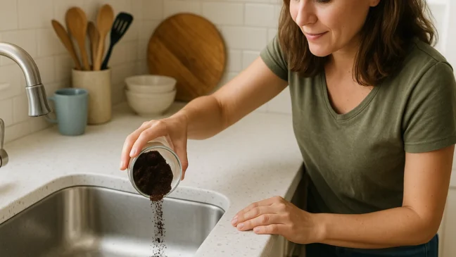Use esse truque com café no ralo da pia e afaste maus odores e mau humor