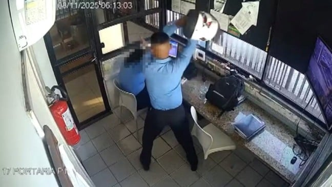 Agressão contra colega de trabalho