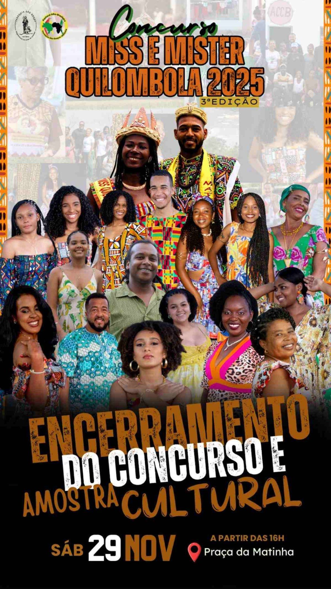 Amostra Cultural marca encerramento da 3° edição do Concurso Miss e Mister Quilombola 2025