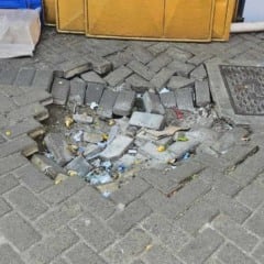 Buraco na Praça Bernadino Bahia | Foto: Paulo José