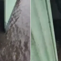 Fortes Chuvas: mulher se desespera ao ver água invadindo a casa em Gandu