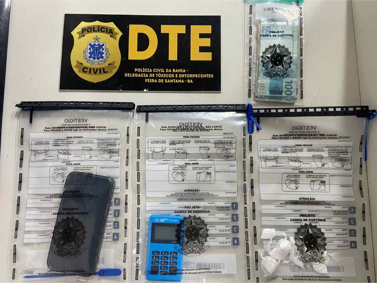 Homem é preso por entregar drogas na modalidade “delivery” em Feira de Santana