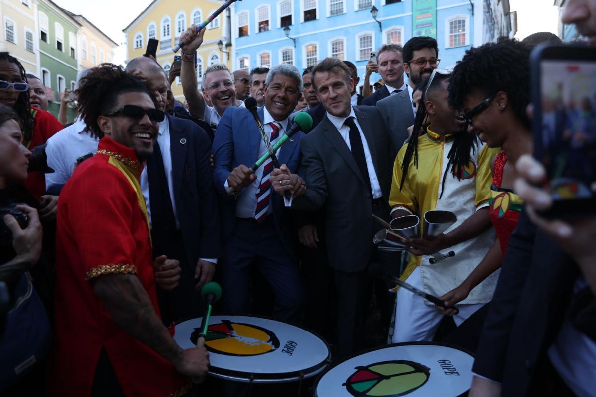 Encontro de Macron e Jerônimo Rodrigues Encontro de Macron e Jerônimo Rodrigues