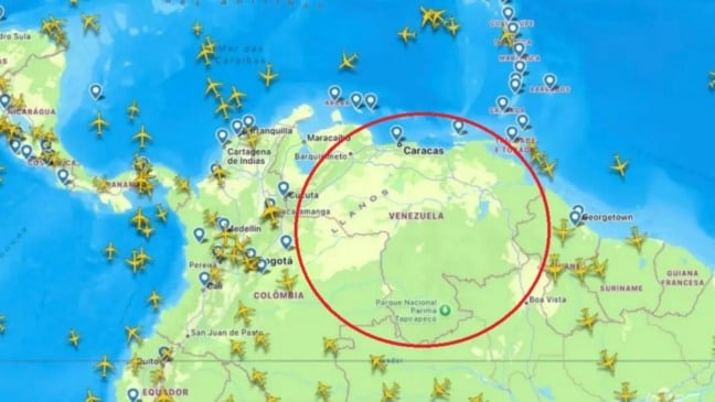 espaço aereo da venezuela