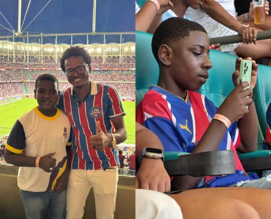 Estudantes da rede municipal de Antônio Cardoso assistem Bahia x Bragantino na Arena Fonte Nova